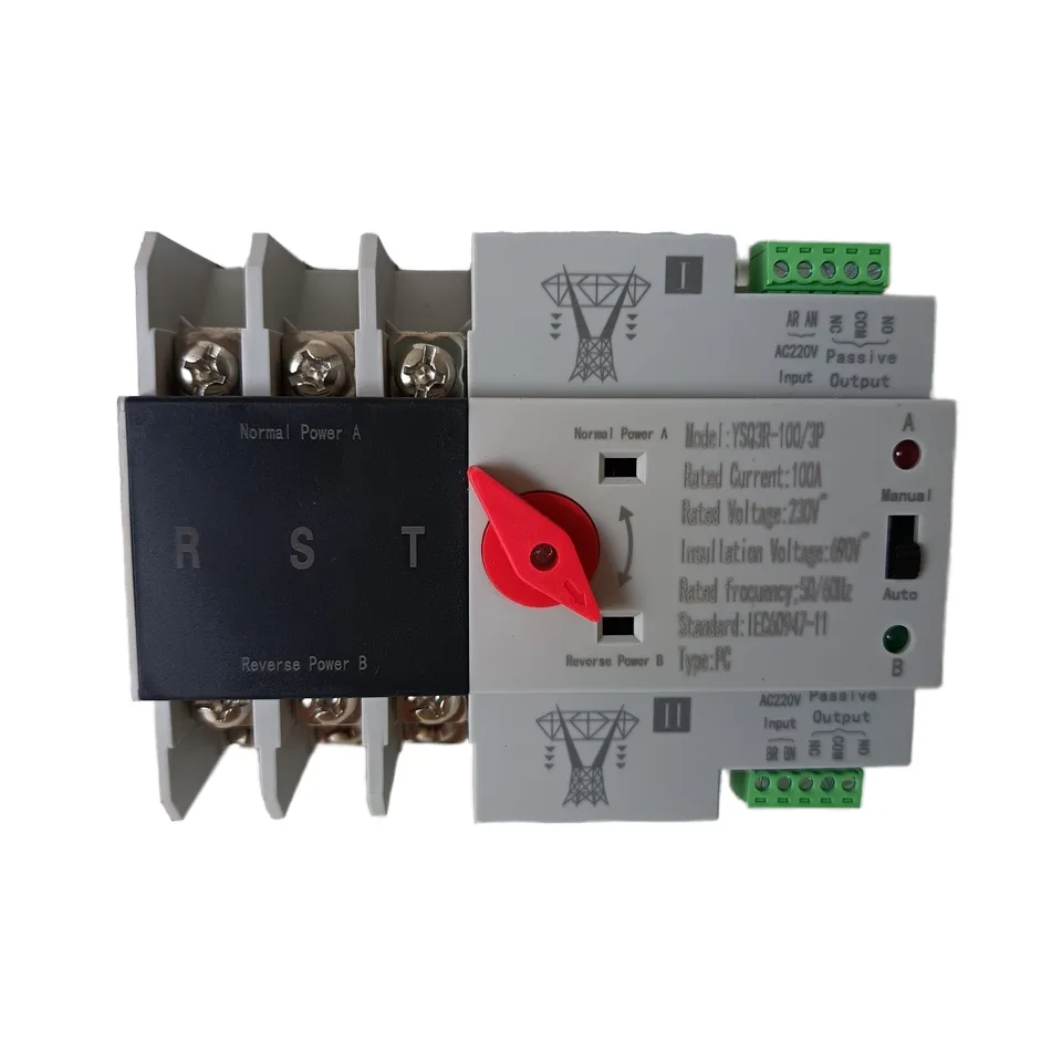 Sanyue Dual Power Automatic Transfer Switch 100A 3P to Switch Uninterruptible Power
